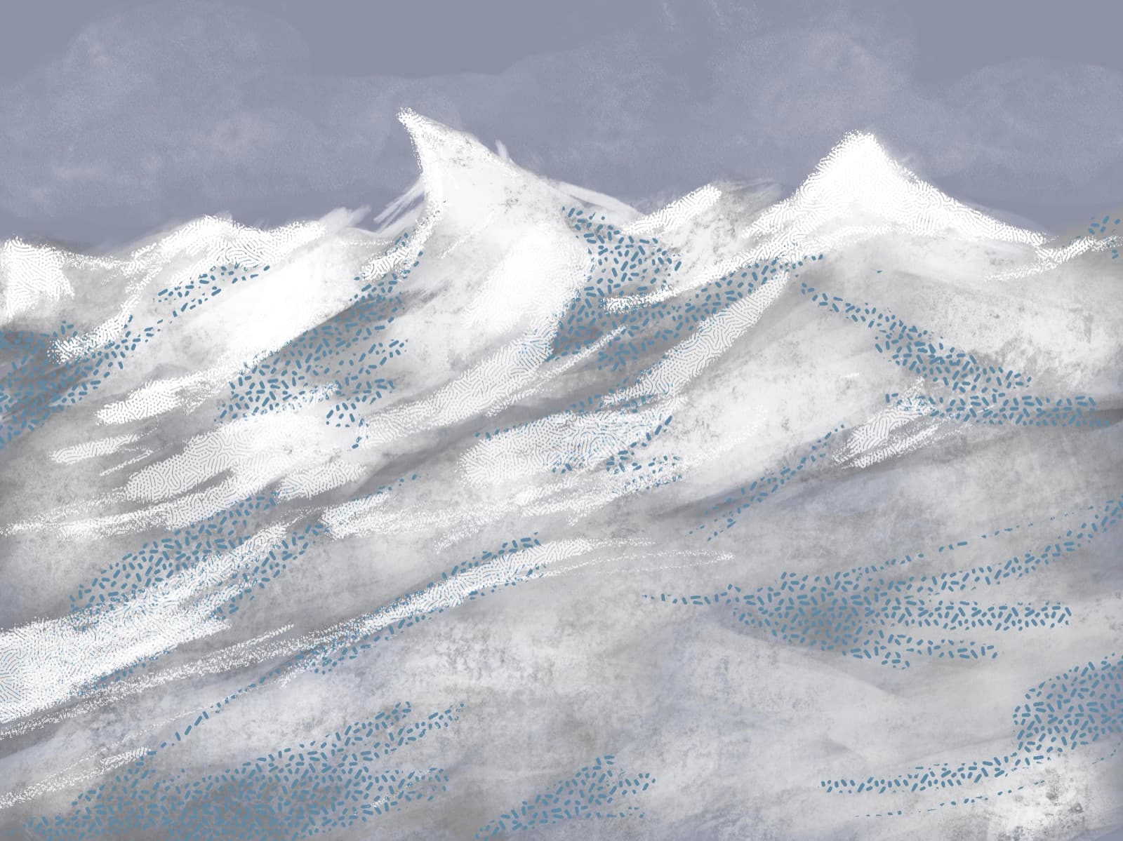 everyday peak — original painting